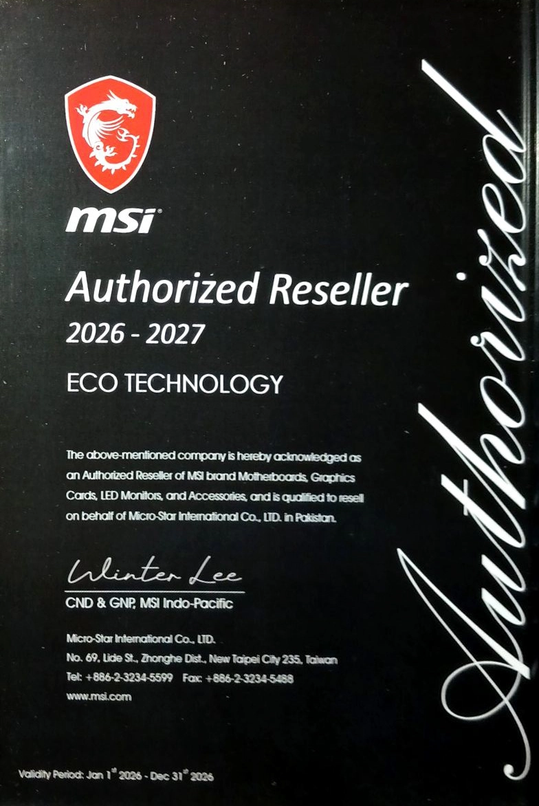 MSI Authorized Reseller certificate